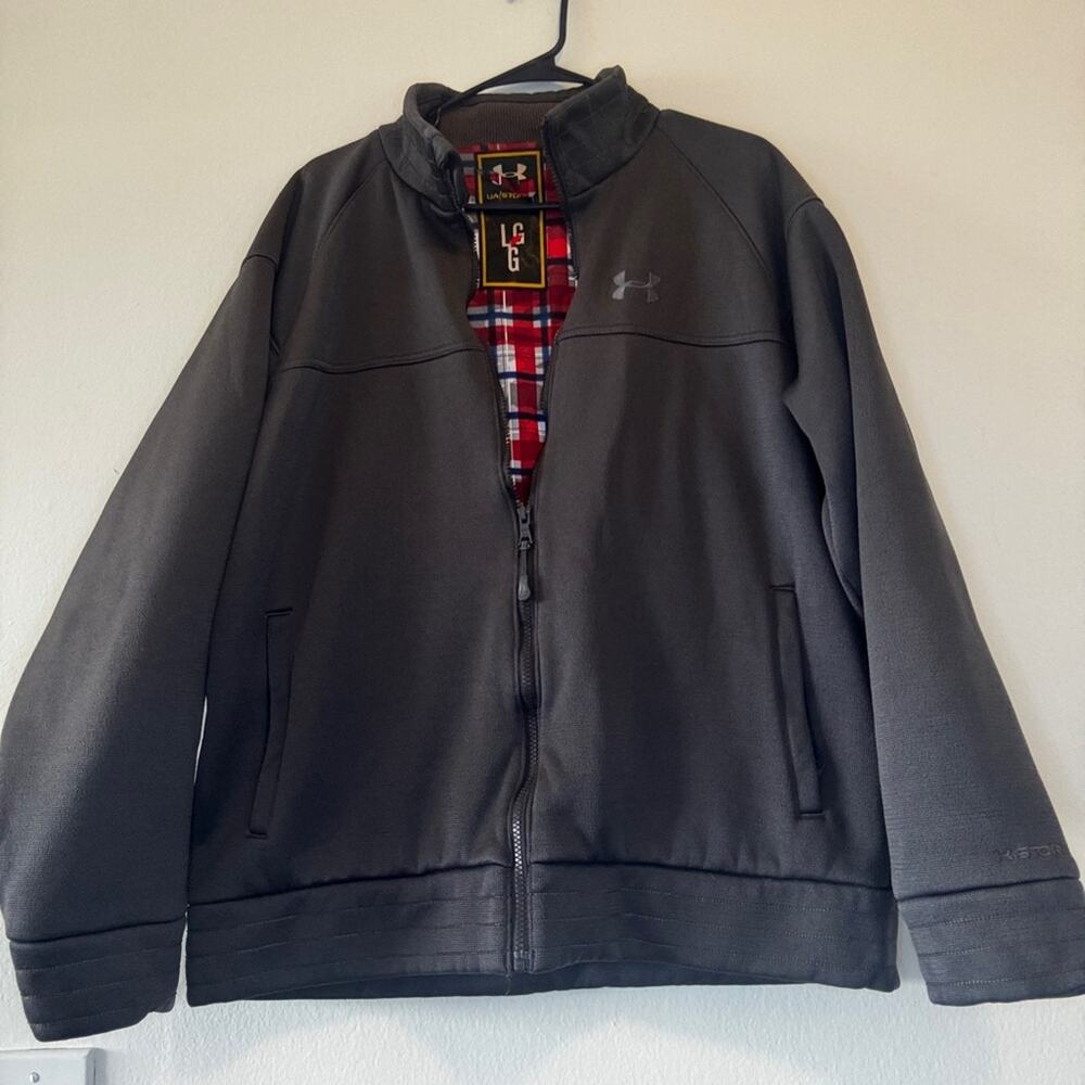 Under Armour Men's Plaid Lined Full-Zip Jacket (L)